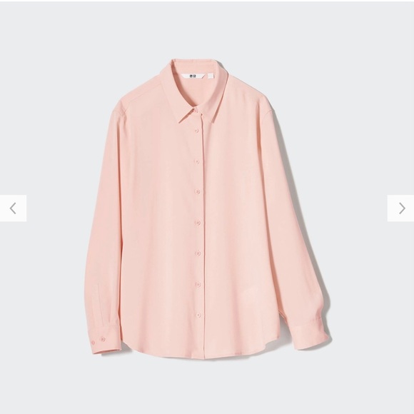 UNIQLO Rayon Long-Sleeve Blouse - Picture 6 of 12